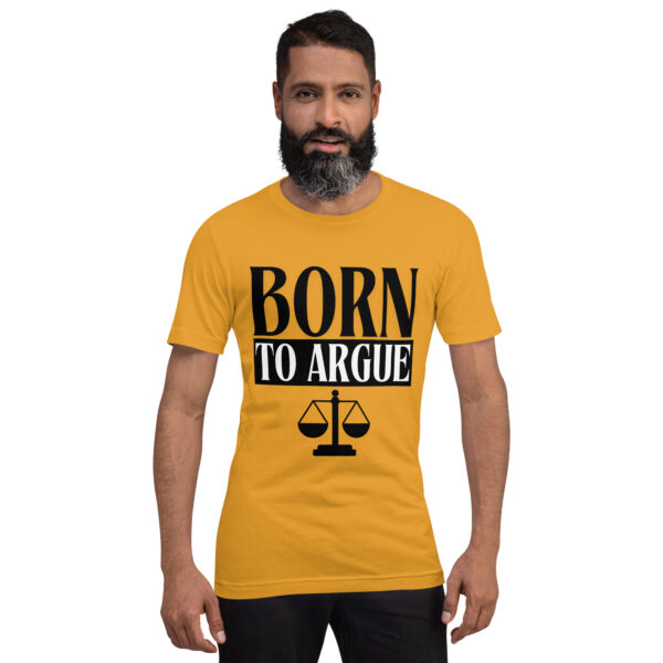 Born To Argue Unisex Bright Tee - Image 2