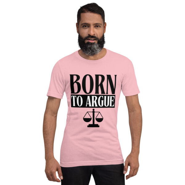 Born To Argue Unisex Bright Tee - Image 3