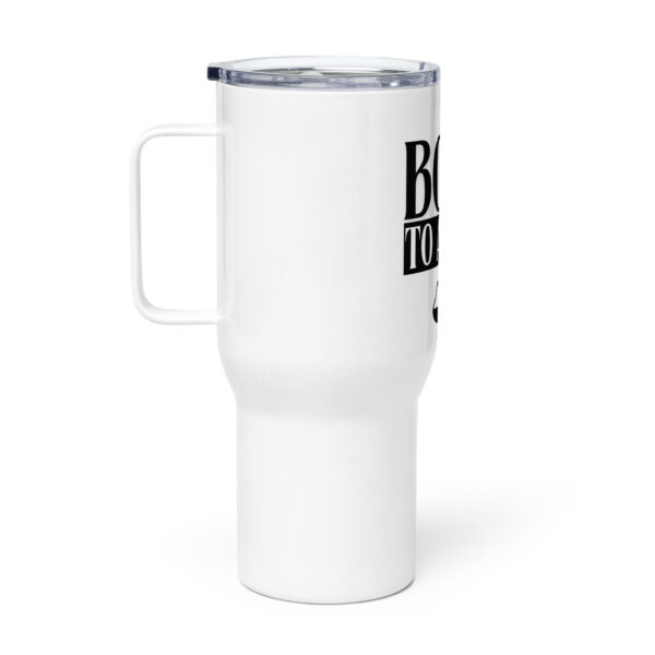 Born To Argue White Travel Mug - Image 2